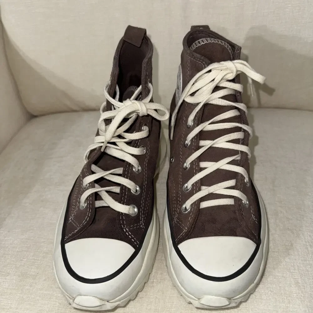 Mens 6 Women 7.5 Converse Run Star Motion CX Platform High Top Suede Brown Nut - Picture 6 of 9